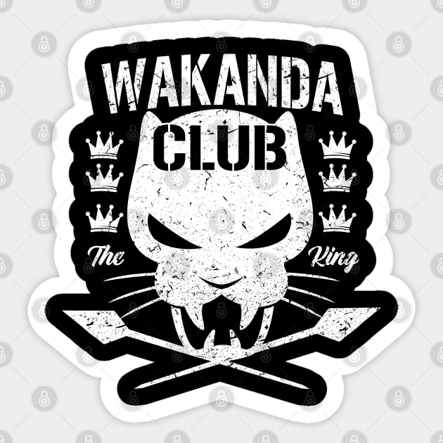 Wakanda Club Sticker by CV_GRAPHICTEEZ